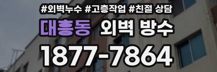 대흥동 외벽 방수