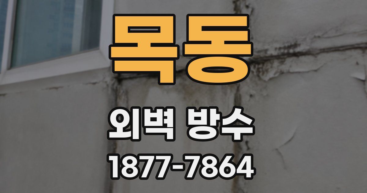 목동 외벽 방수