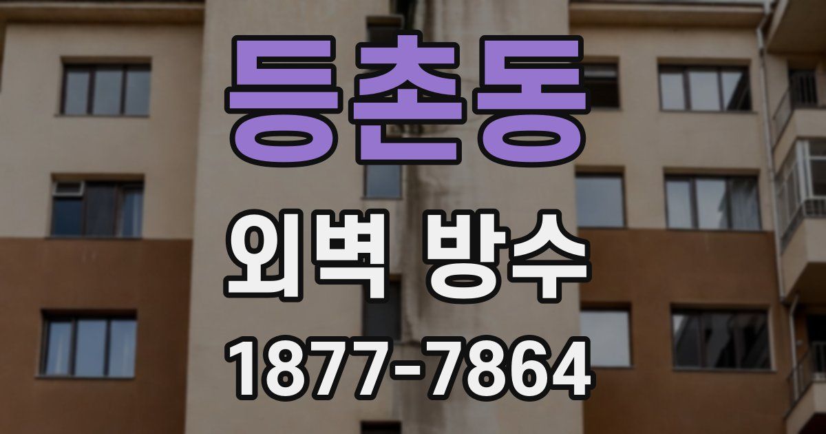등촌동 외벽 방수
