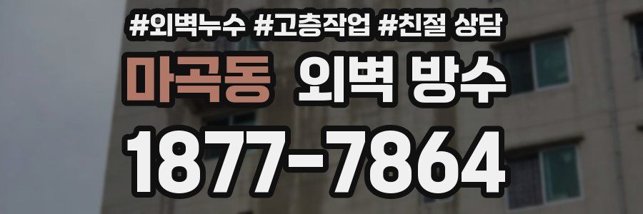 마곡동 외벽 방수