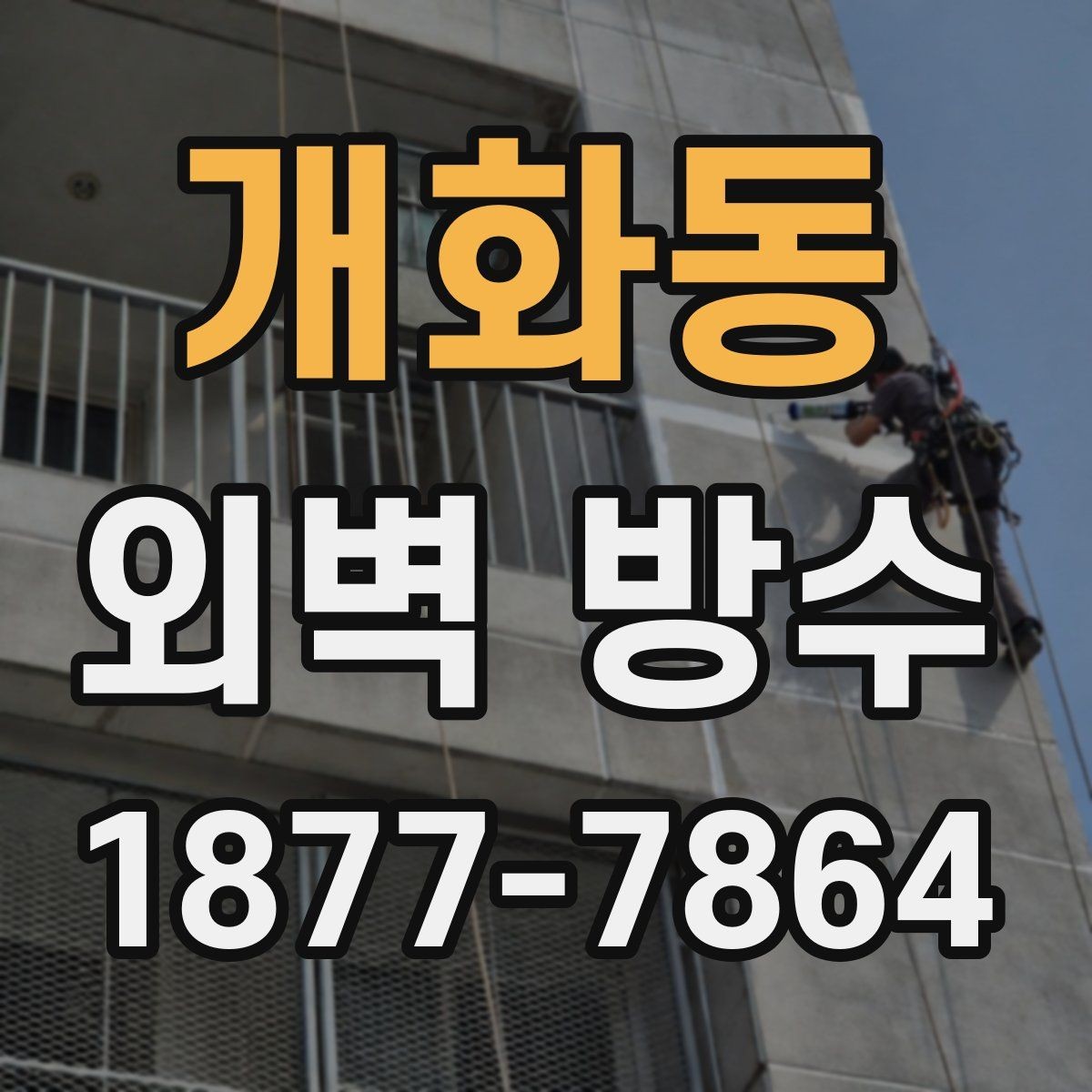 개화동 외벽 방수 보수 범위를 넓게 잡아야 하는 경우