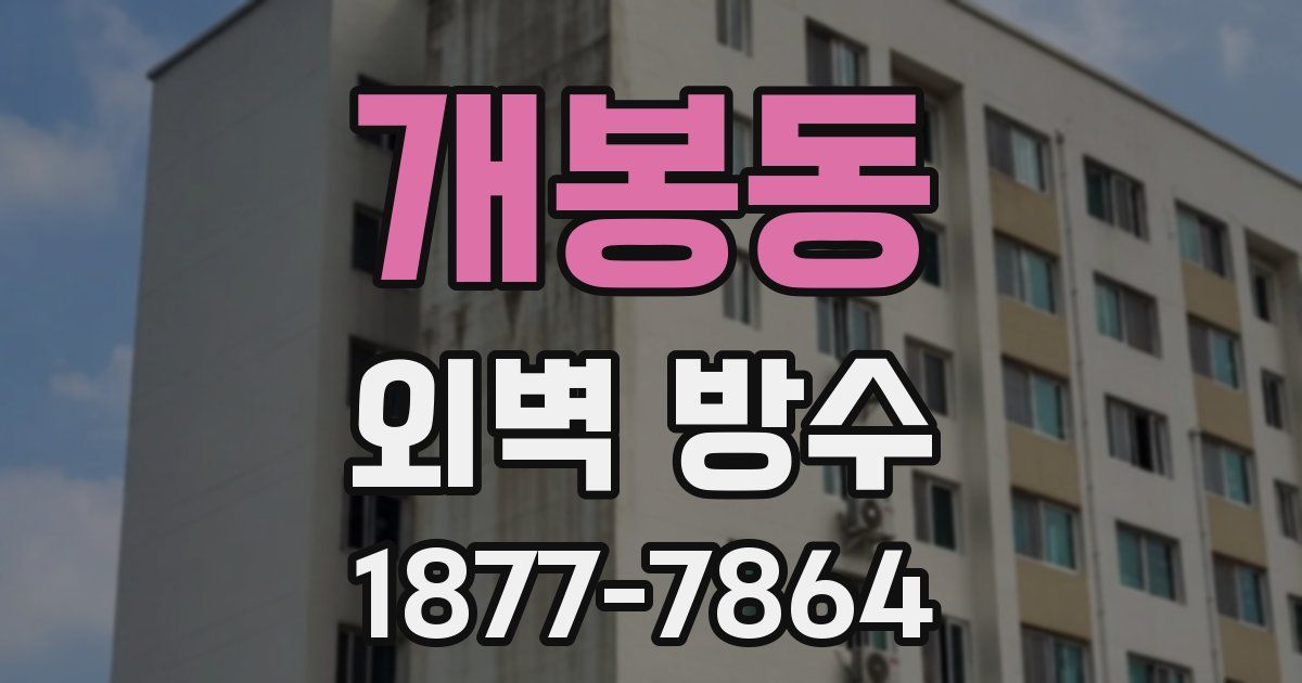 개봉동 외벽 방수