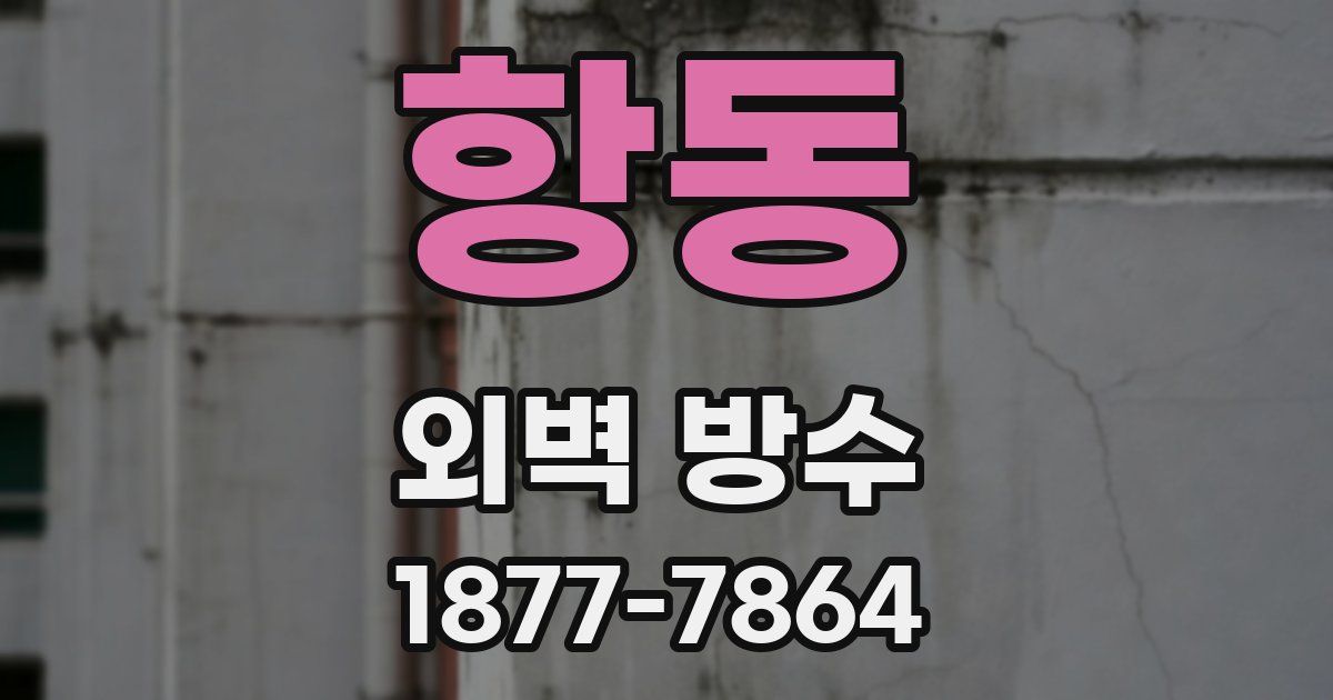 항동 외벽 방수
