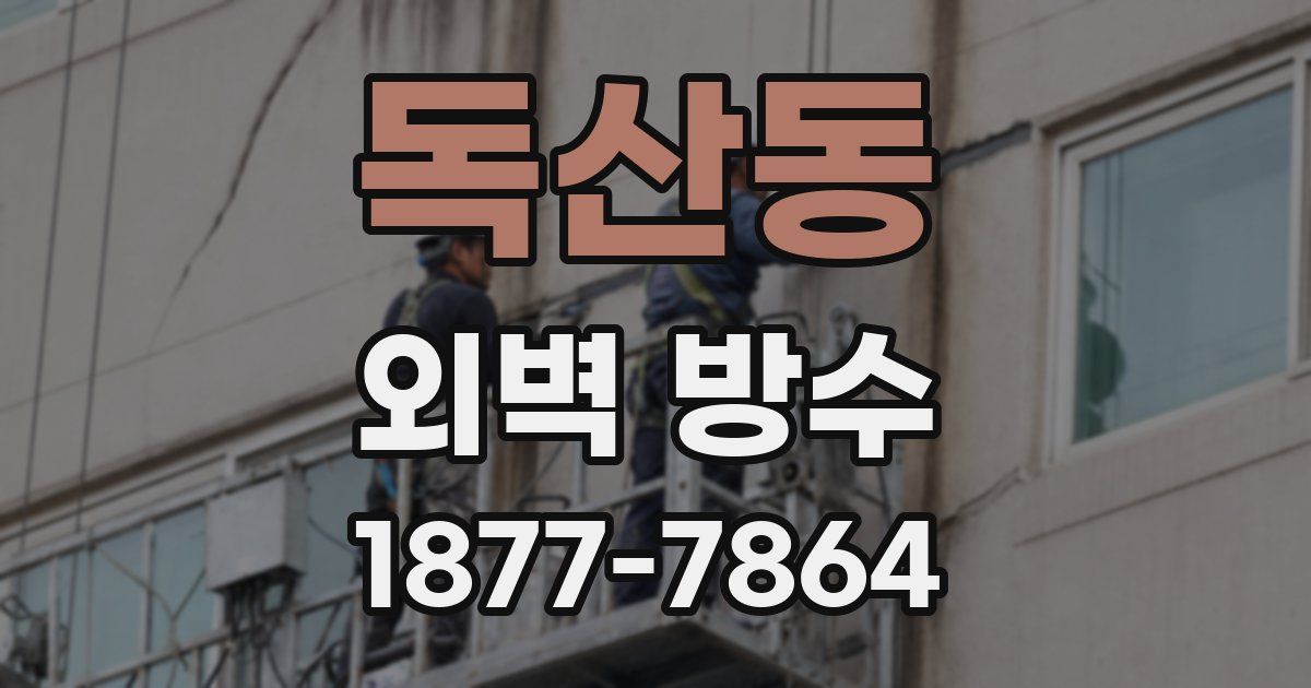 독산동 외벽 방수