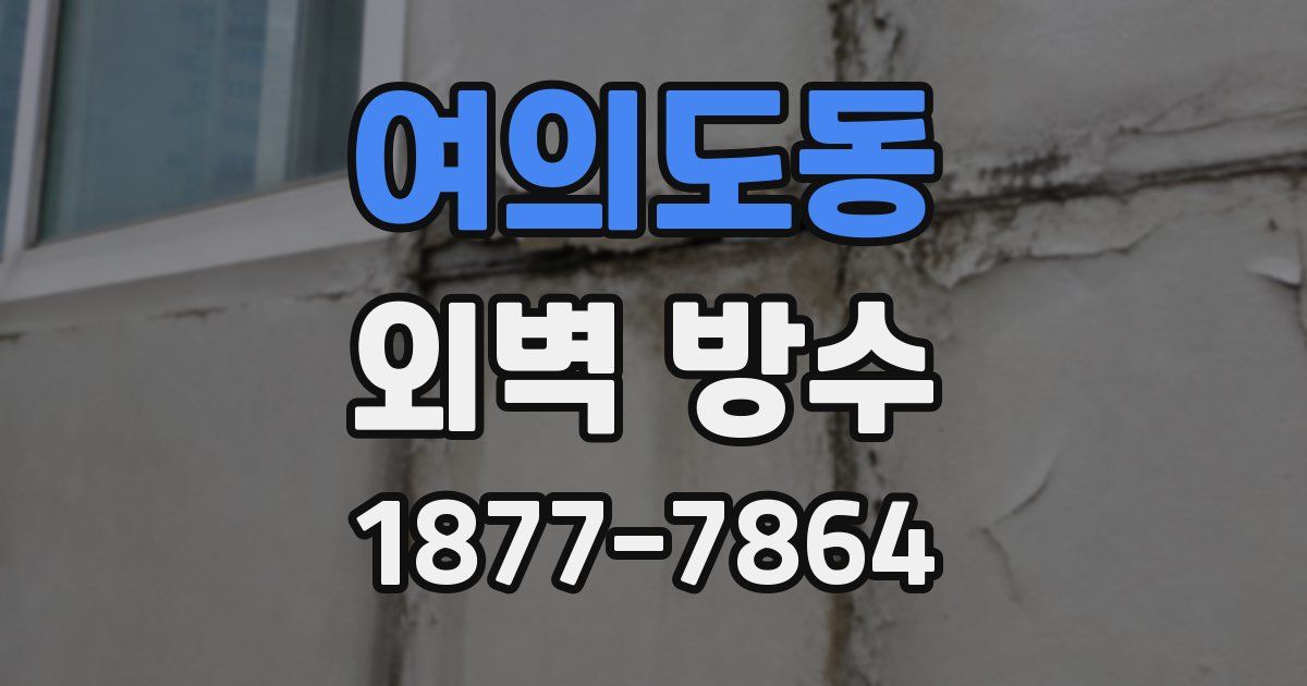 여의도동 외벽 방수