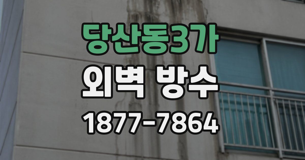 당산동3가 외벽 방수