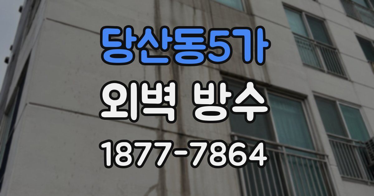 당산동5가 외벽 방수