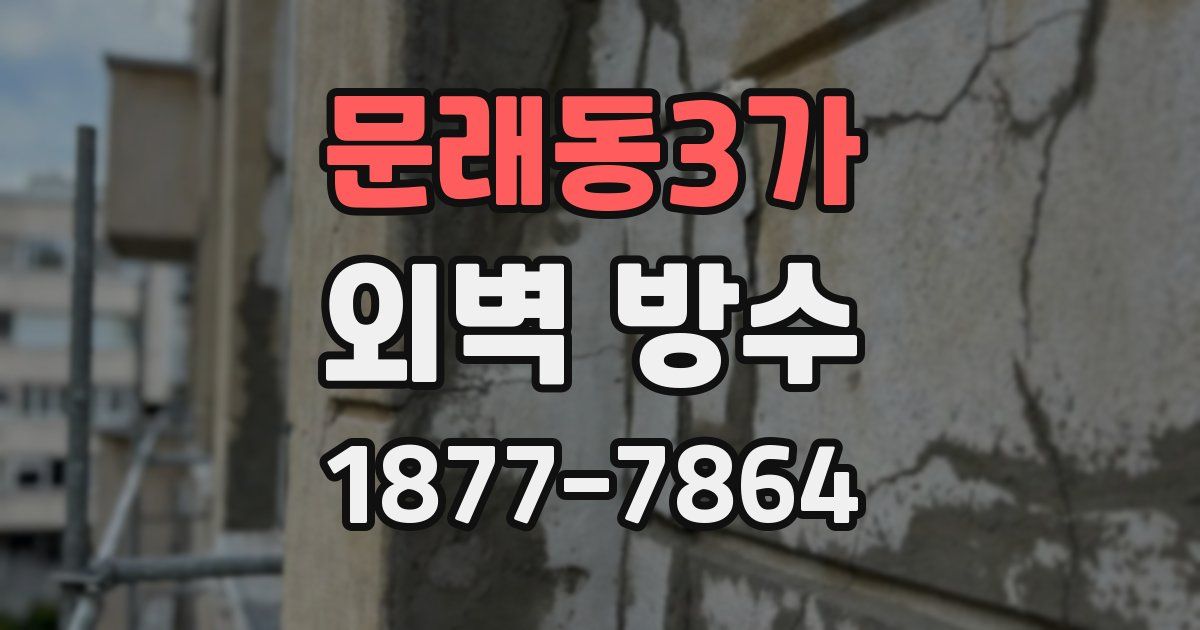 문래동3가 외벽 방수