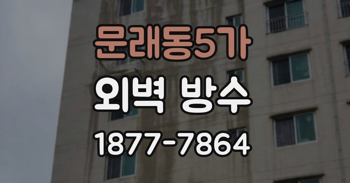 문래동5가 외벽 방수