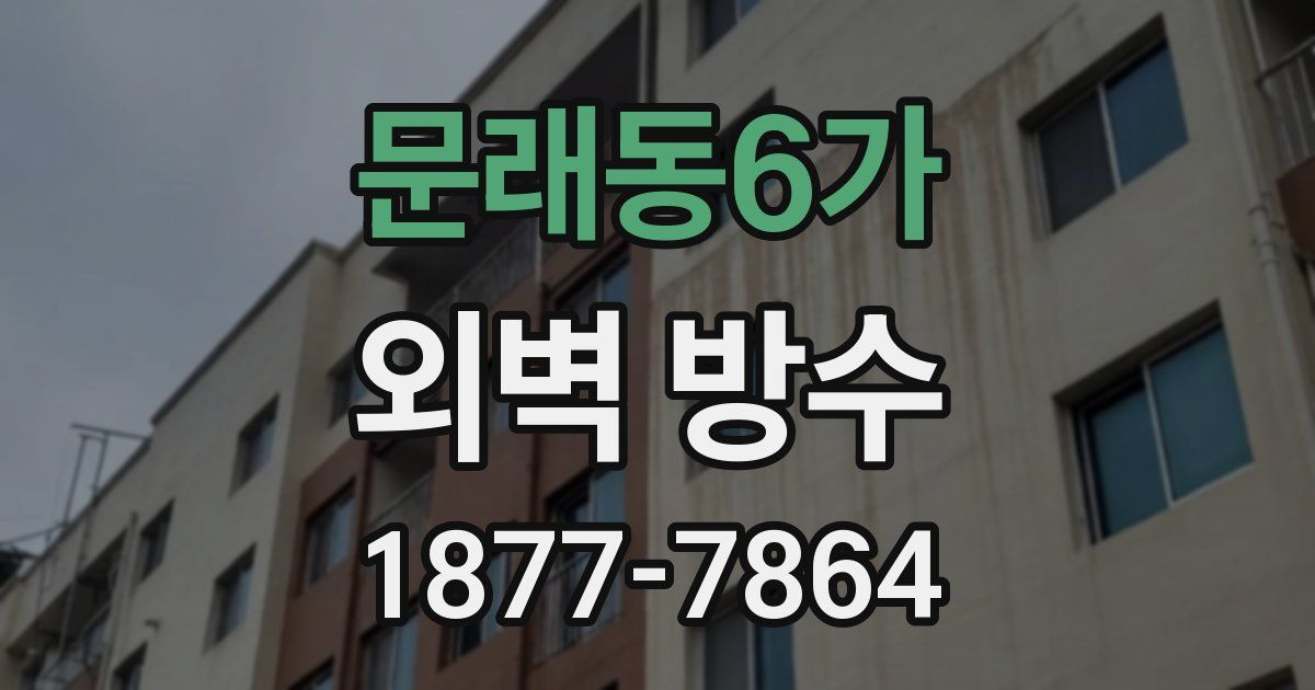 문래동6가 외벽 방수