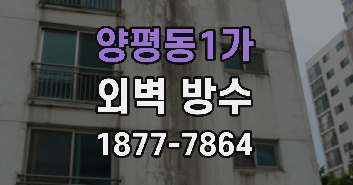 양평동1가 외벽 방수