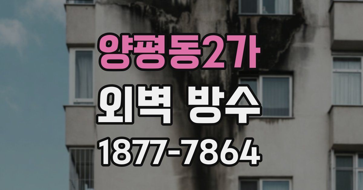 양평동2가 외벽 방수