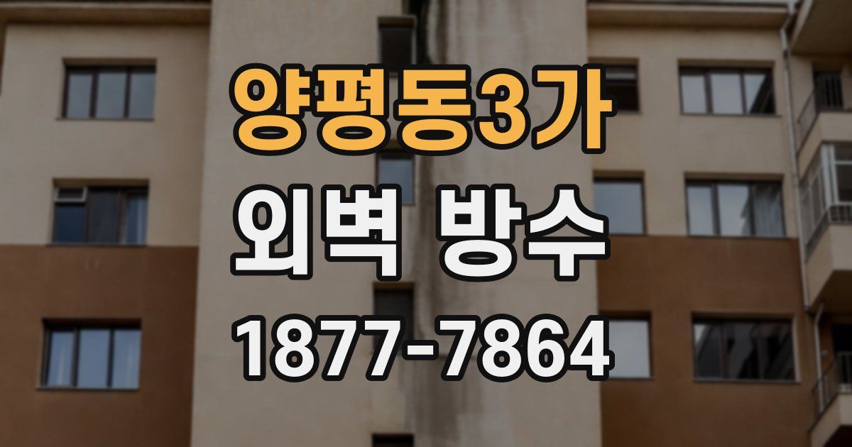 양평동3가 외벽 방수