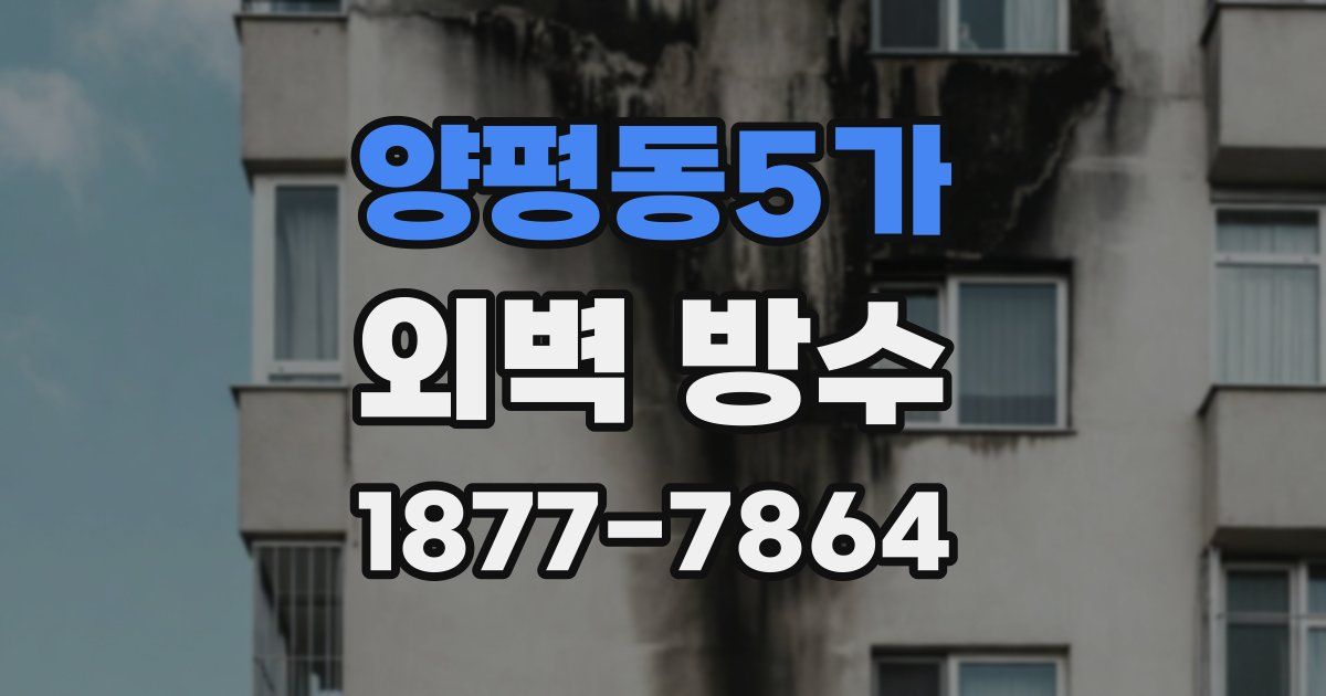 양평동5가 외벽 방수