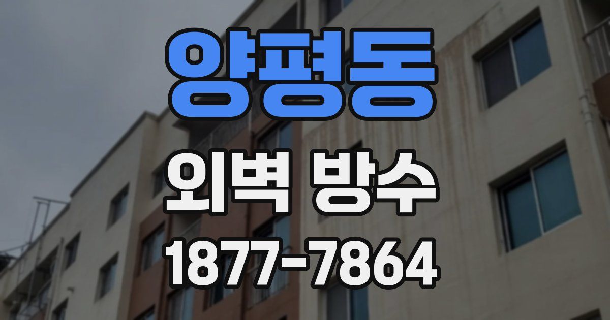 양평동 외벽 방수