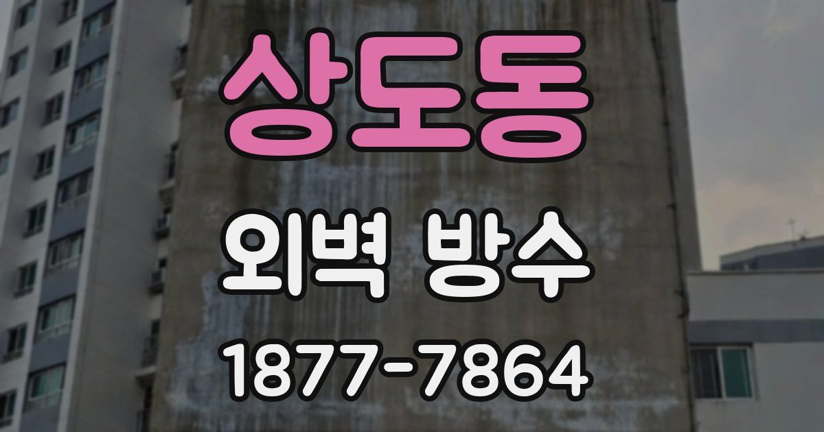 상도동 외벽 방수