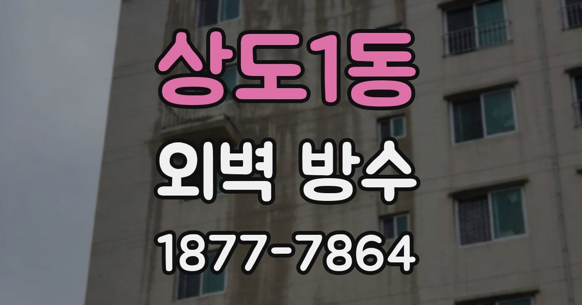상도1동 외벽 방수