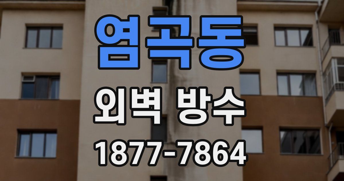 염곡동 외벽 방수