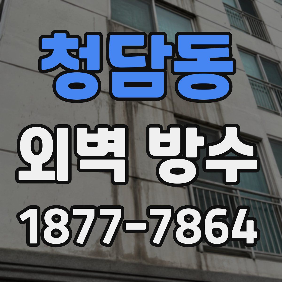 청담동 외벽 방수