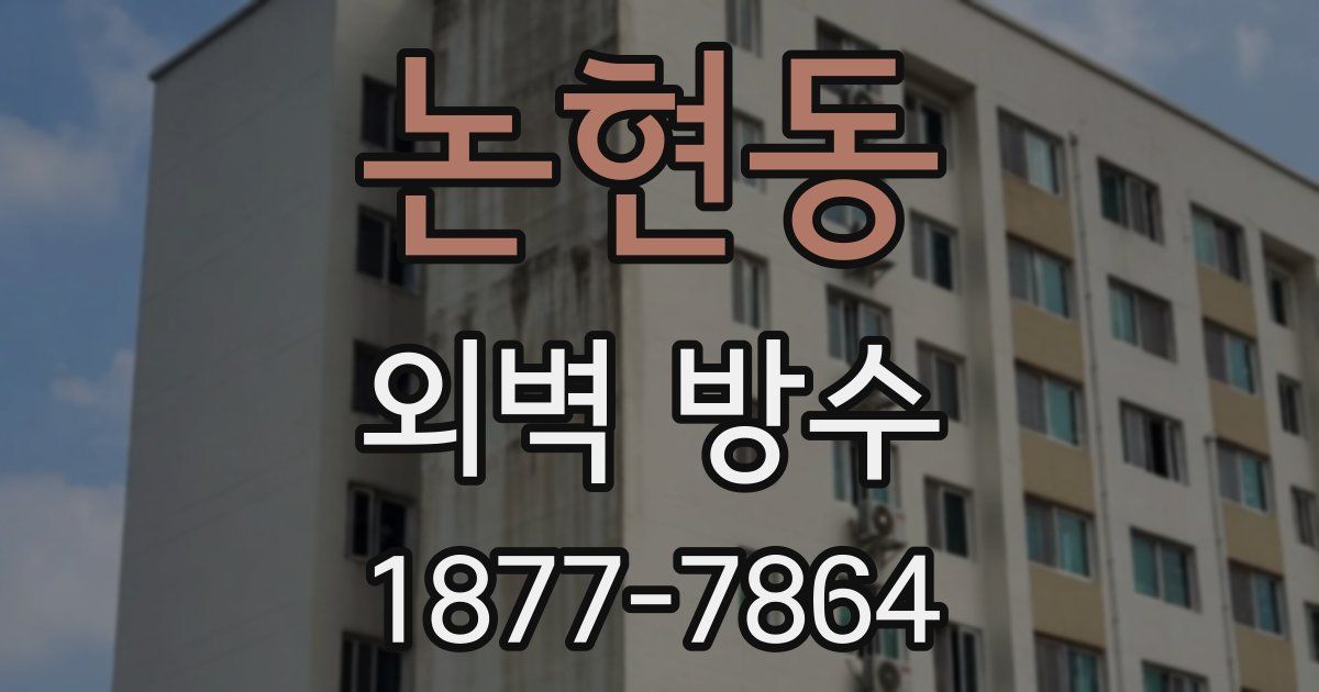 논현동 외벽 방수