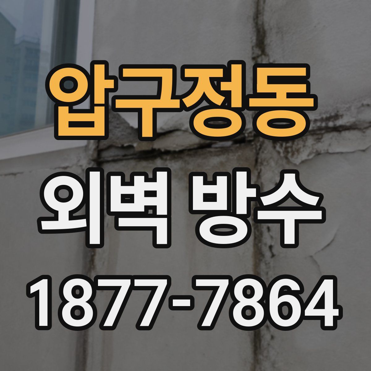 압구정동 외벽 방수