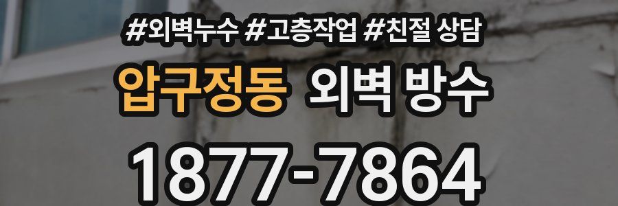 압구정동 외벽 방수