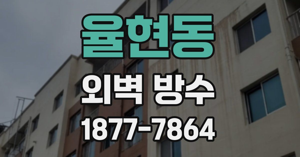 율현동 외벽 방수