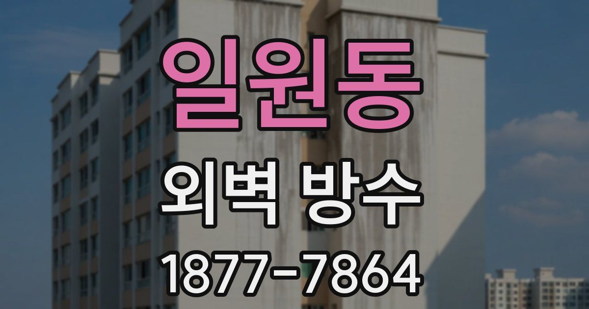 일원동 외벽 방수