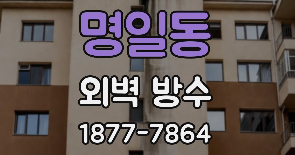 명일동 외벽 방수