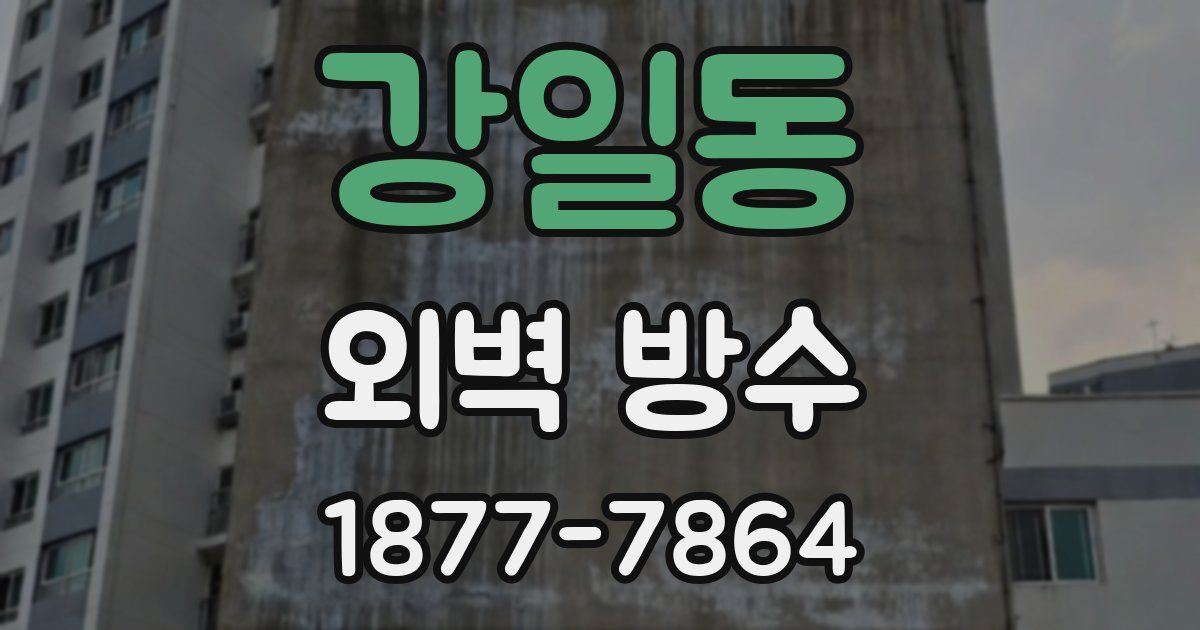 강일동 외벽 방수