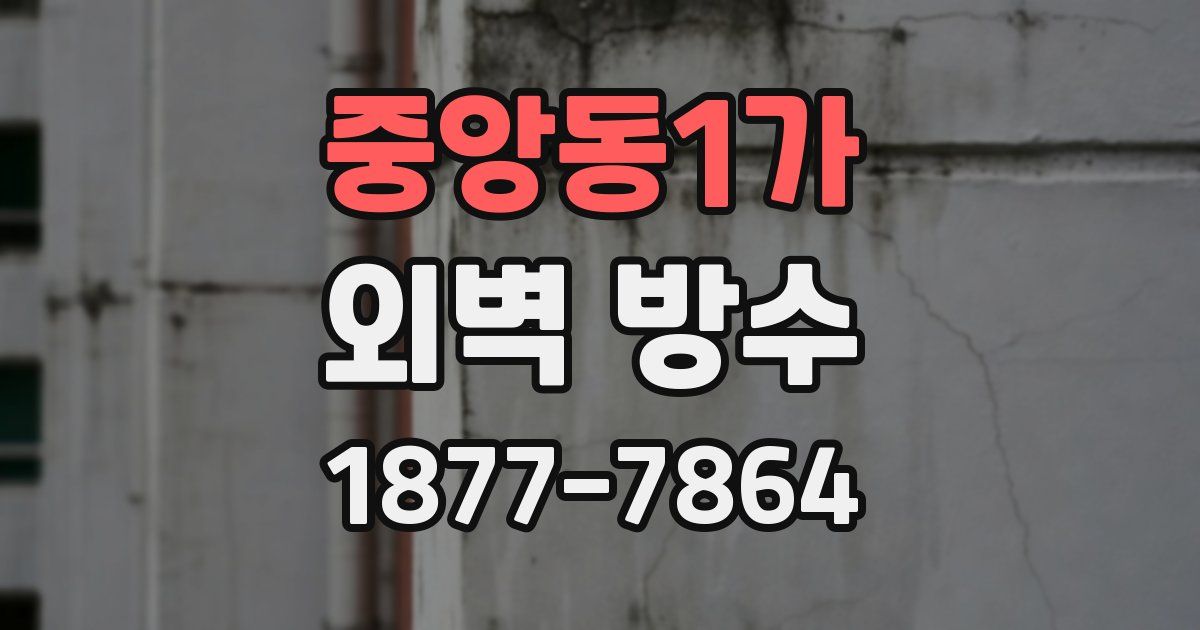 중앙동1가 외벽 방수