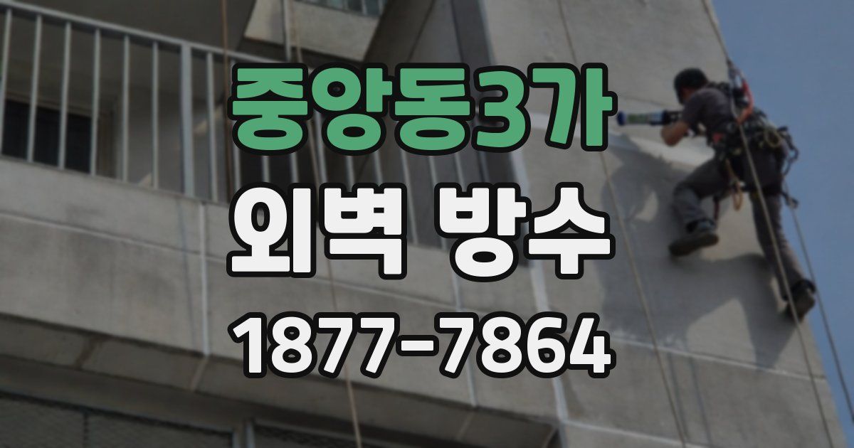 중앙동3가 외벽 방수