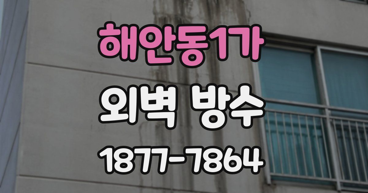 해안동1가 외벽 방수