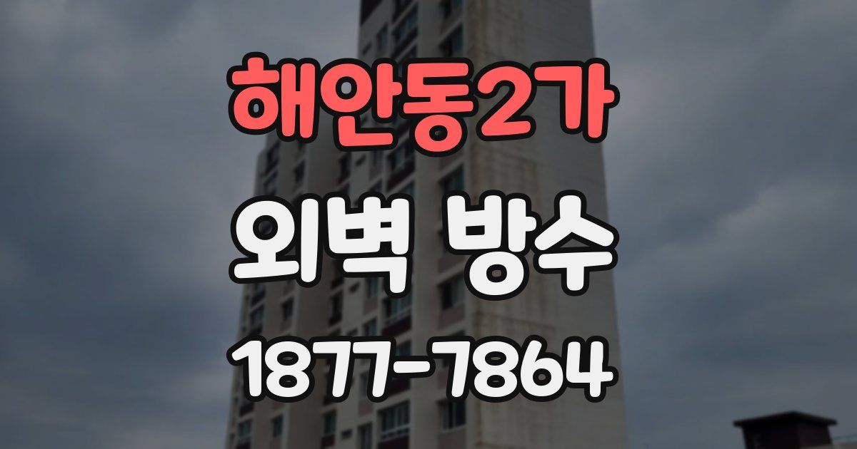 해안동2가 외벽 방수