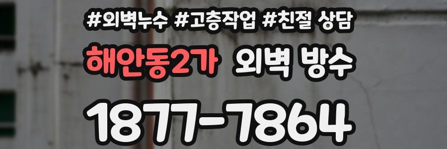 해안동2가 외벽 방수