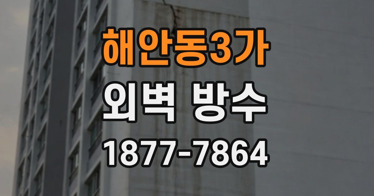 해안동3가 외벽 방수