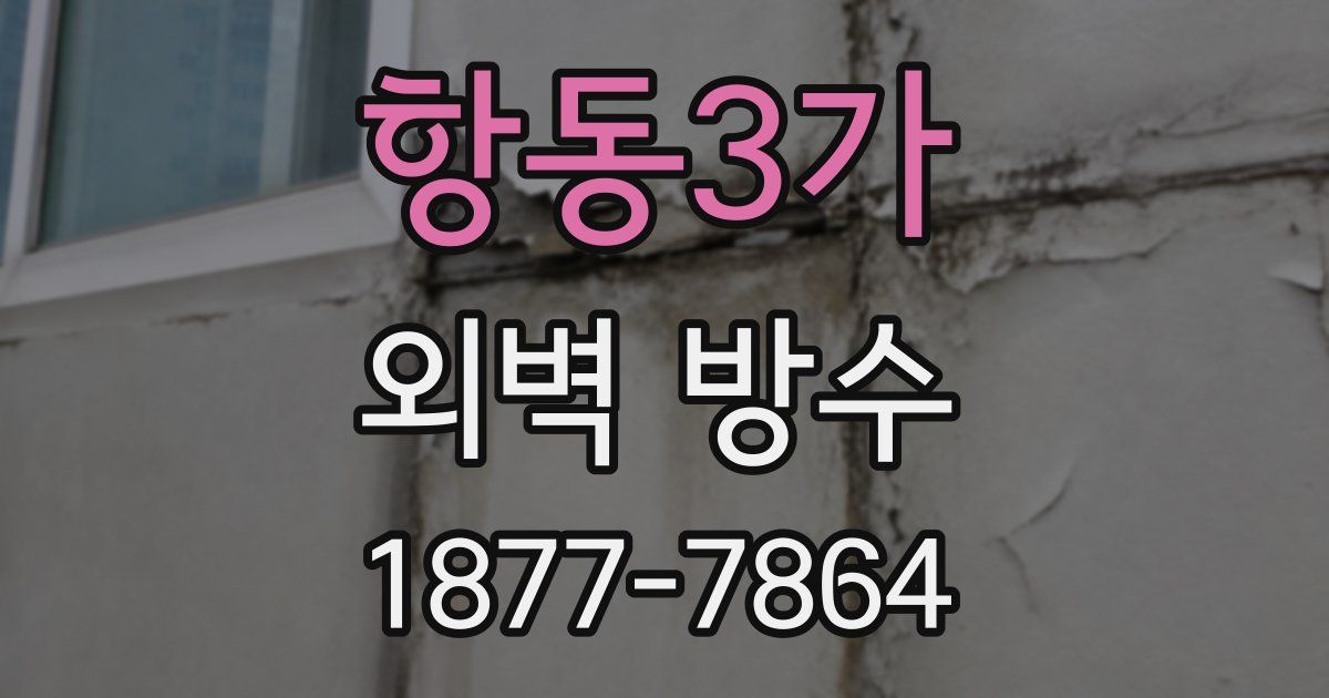 항동3가 외벽 방수