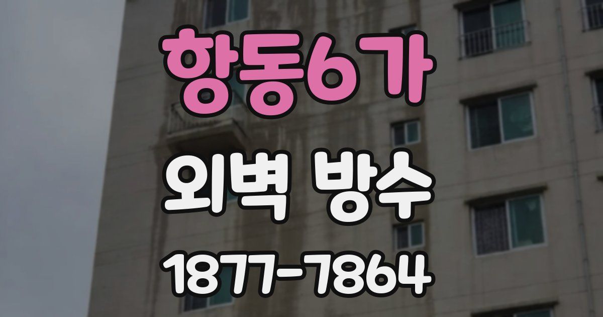 항동6가 외벽 방수