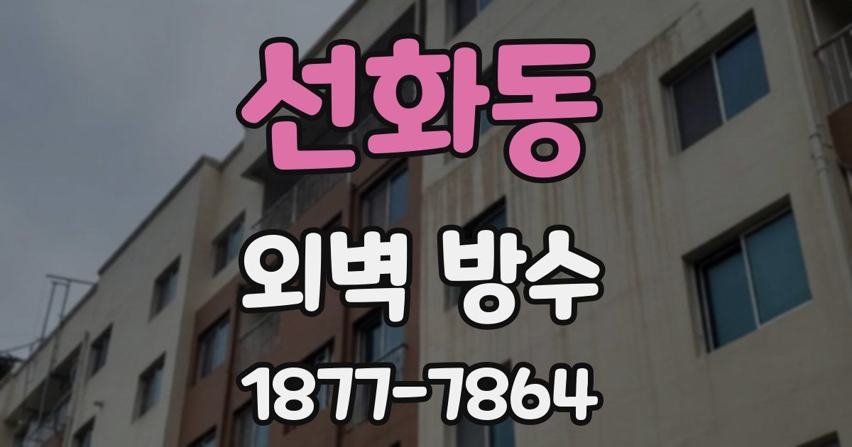 선화동 외벽 방수