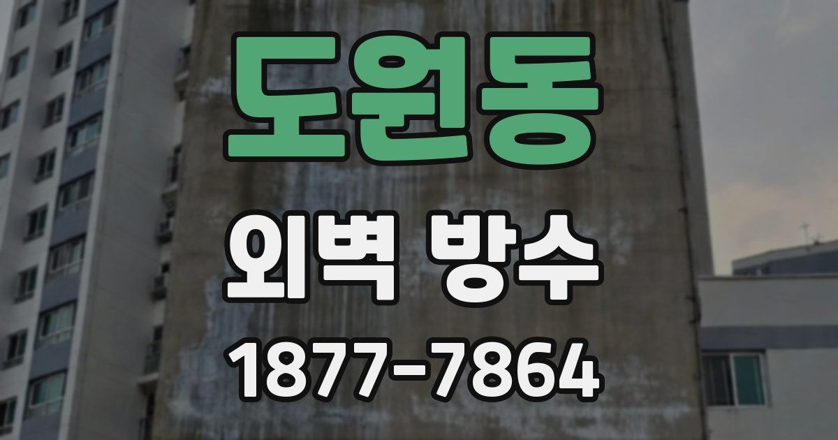 도원동 외벽 방수