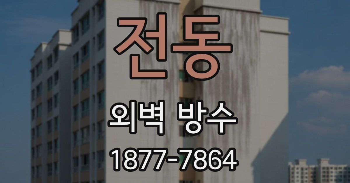 전동 외벽 방수