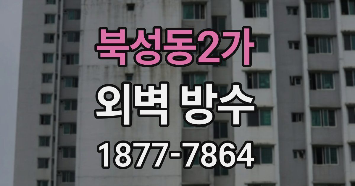 북성동2가 외벽 방수