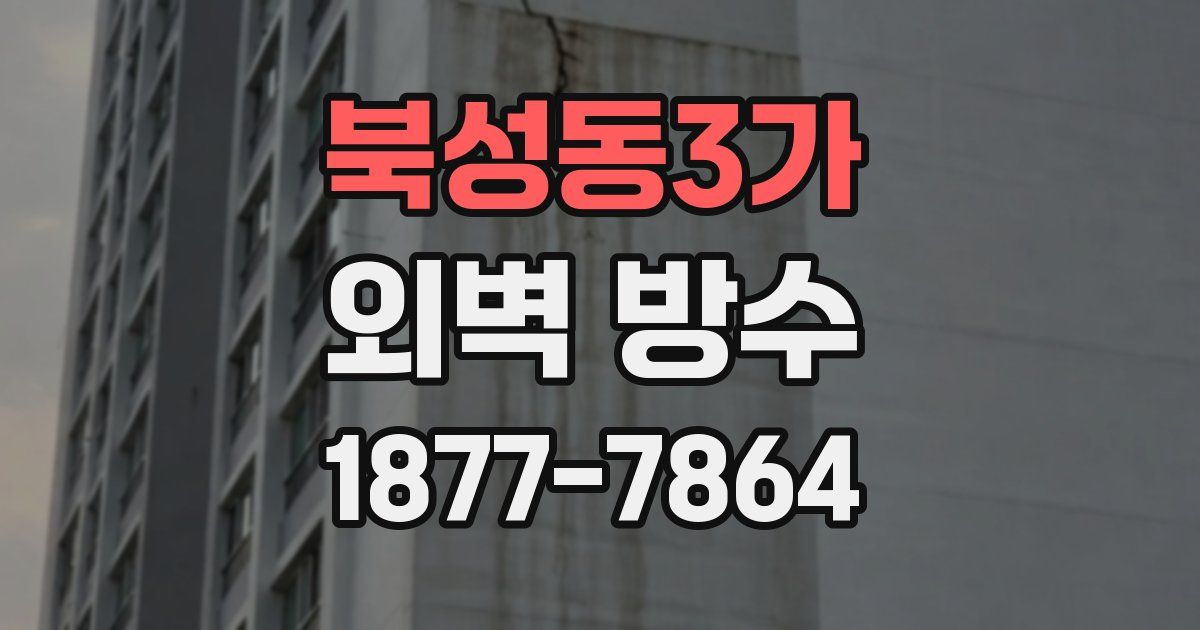북성동3가 외벽 방수