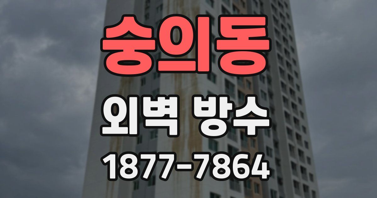 숭의동 외벽 방수