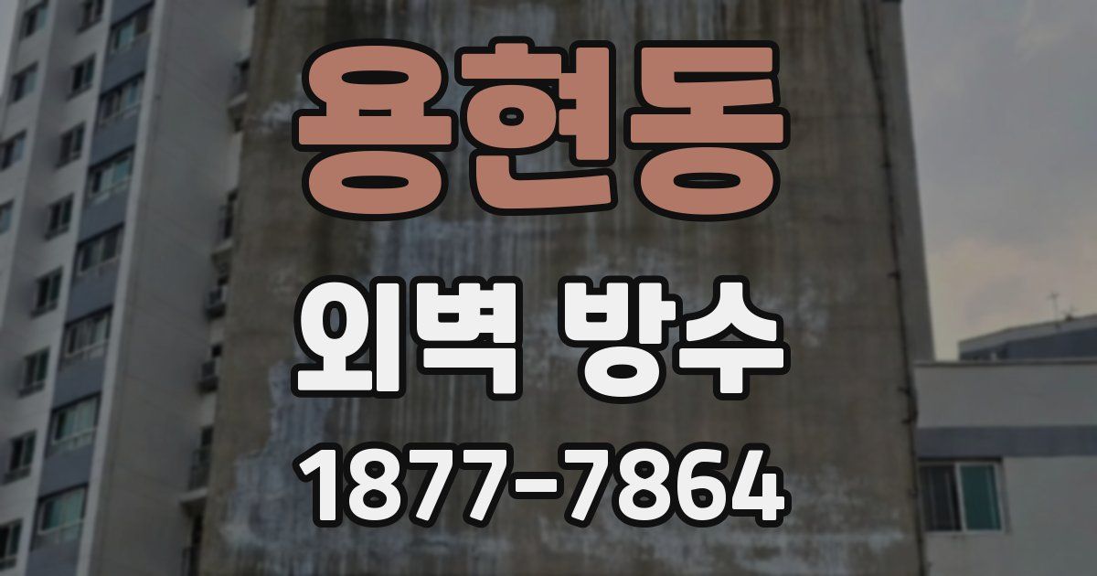 용현동 외벽 방수