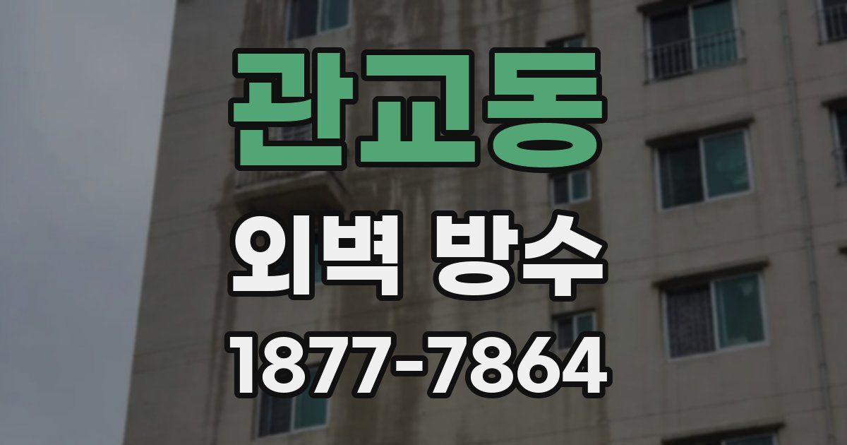 관교동 외벽 방수
