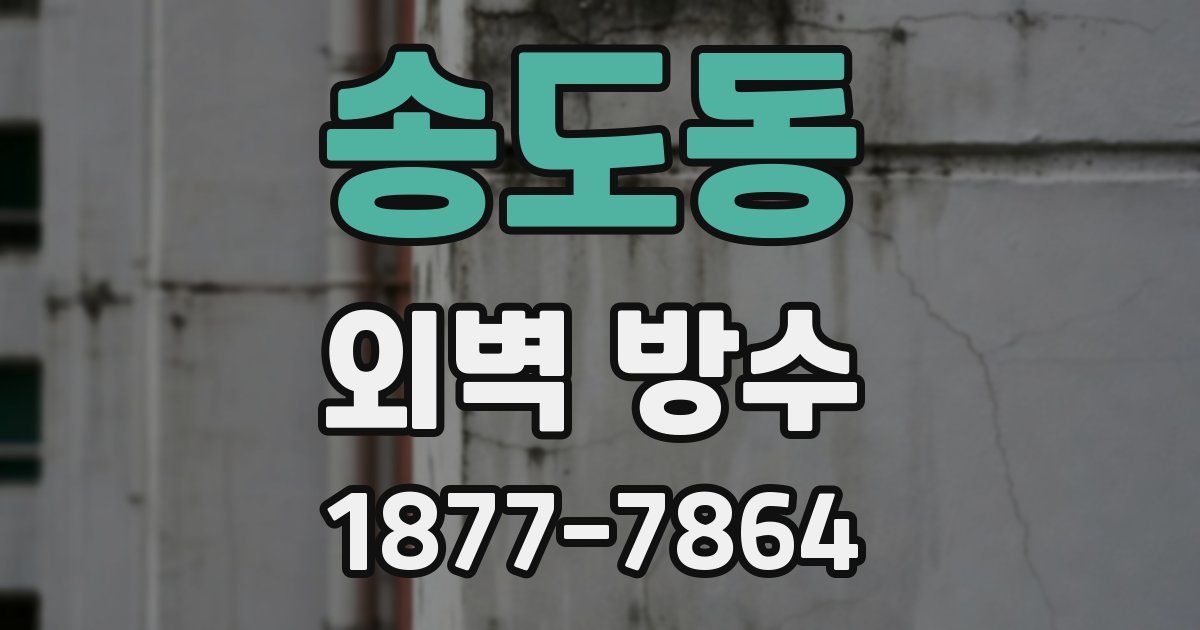 송도동 외벽 방수
