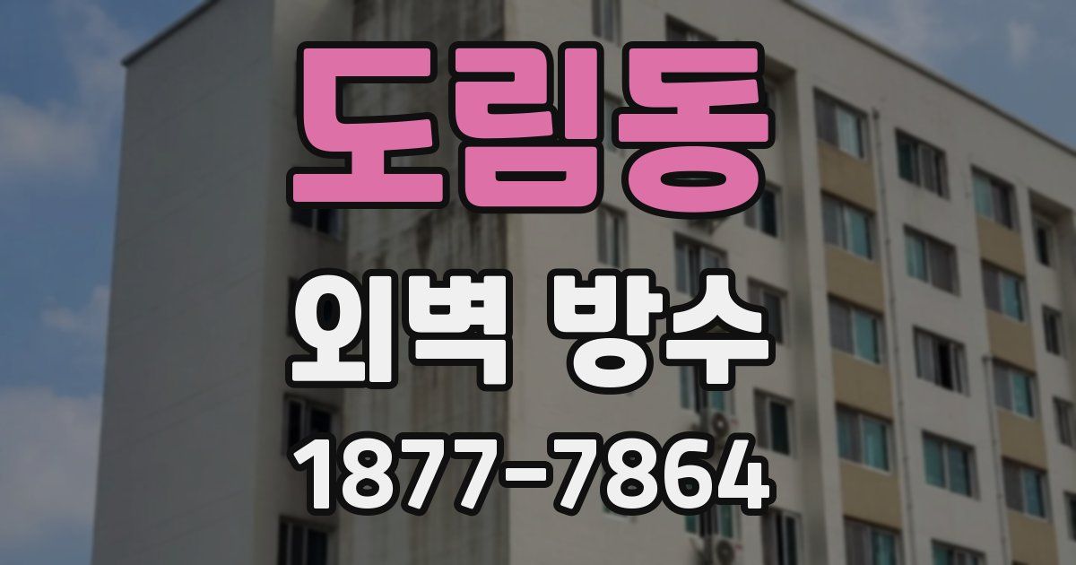 도림동 외벽 방수