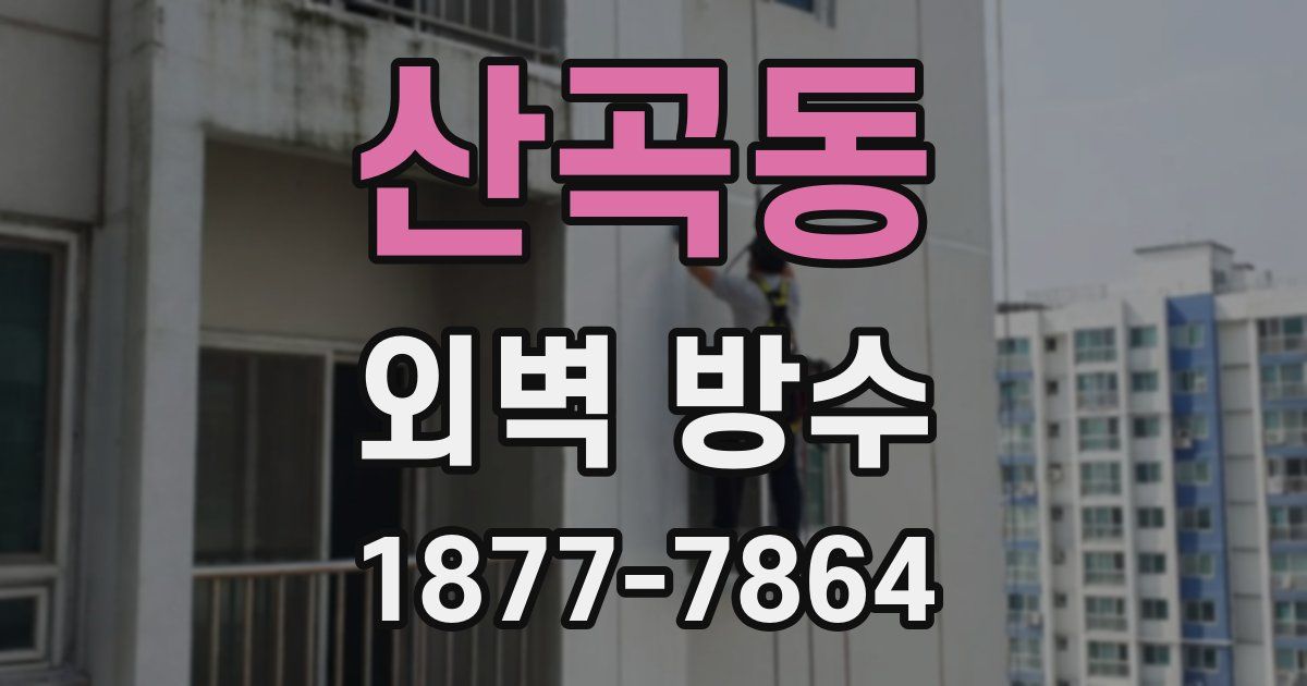 산곡동 외벽 방수