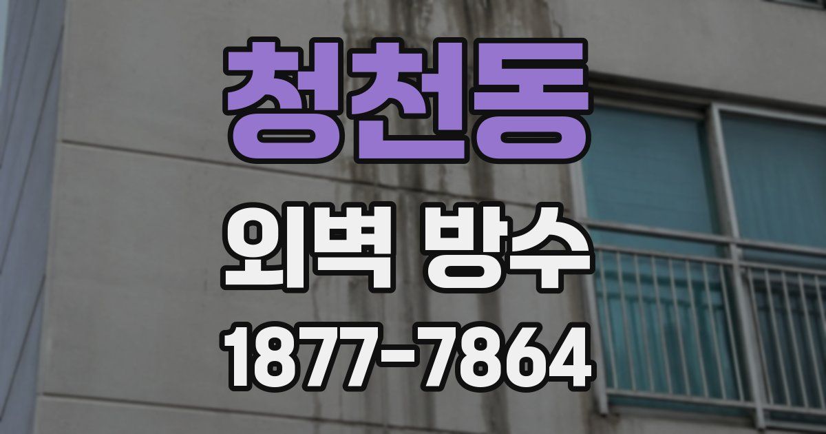청천동 외벽 방수